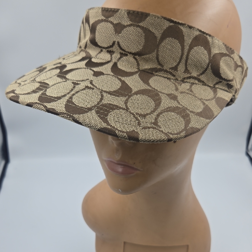 Brown and Tan Women's Visor